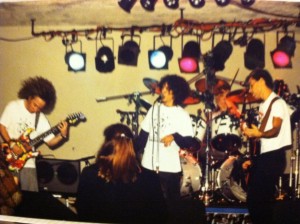 Colin, headbanging on the left, in his formative rocking years.